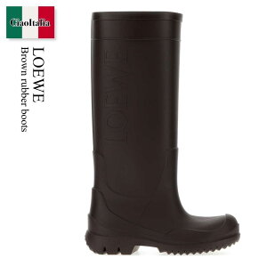 �y���ʌ���E�݌Ɍ���E�����ҏ����I�z ���G�x / Loewe Brown Rubber Boots / L814285X81 / L814285X81 DARKCHESTNUT / L814285X81DARKCHESTNUT / �~�h���u�[�c