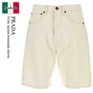 �y���ʌ���E�݌Ɍ���E�����ҏ����I�z �v���_ / Prada Ivory Denim Bermuda Shorts / GEP459 F01CD / GEP459 SOOO1954 F01CD / GEP459SOOO1954 / GEP459SOOO1954 F01CD / GEP459SOOO1954F01CD / �n�[�t�E�V���[�g�p���c