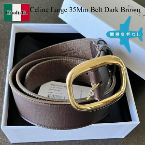 �y���ʌ���E�݌Ɍ���E�����ҏ����I�z �Z���[�k / Celine Large Belt Dark Brown 85cm / �u���E�� / �x���g /�@���U�[