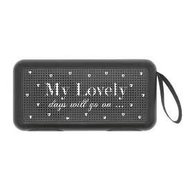 ワイヤレスBluetoothスピーカー ブラック マイラブリーデイズ