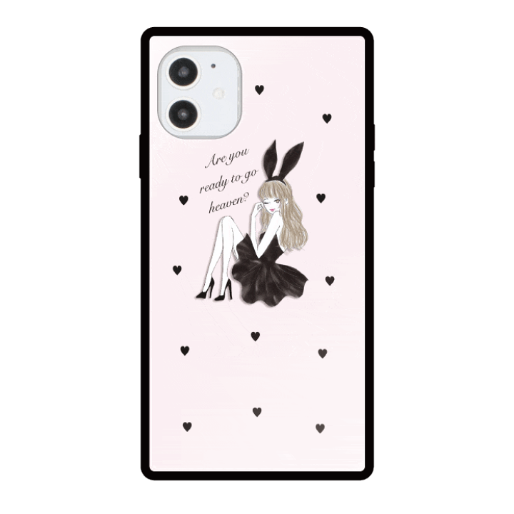 楽天市場 公式 Iphone13 ケース 13pro 13mini 13promax 12 12pro 12promax 12mini Se第2世代 11 11pro 11promax Xs Xr Xsmax 8 7 Plus スマホケース アイフォン 大人 ガラス スクエア 四角 かわいい おしゃれ 女子 人気 Ciara シアラブラックバニー