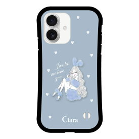 iPhoneケース グリップ 耐衝撃ケース ブルーバニー