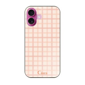 iPhoneケース ガラス 強化ガラスケース ブロックチェック
