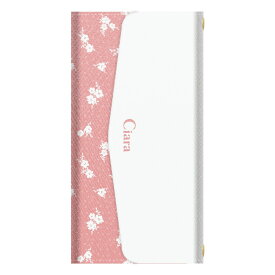 GRATINAKYV48ケース カード収納 ミラー ストラップ付き レザー 三つ折り 手帳型ケース ドットフラワー