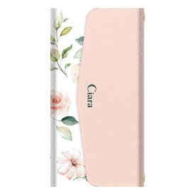 GRATINAKYV48ケース カード収納 ミラー ストラップ付き レザー 三つ折り 手帳型ケース スプリンクルフラワー