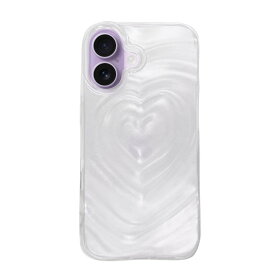 iPhoneケース ハートウェーブフォーム TPUクリアケース プティ