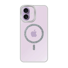 iPhoneケース ビジューカメラフレーム マグセーフクリア プティ