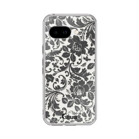 GooglePixelケース クリアケース ヴィンテージフラワー