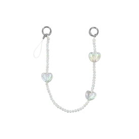 ショートストラップ ストラップ ハートビーズ3WAYショートストラップ