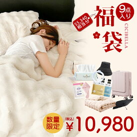 9点入り 美容グッズ 2026福袋 CICIBELLA 厳選商品9点 シートマスク フェイスパック クレンジングタオル ふわふわ毛布 シングル フロントオープン スーツケース 機内持ち込み アイスクールリング ヘアドライタオル サンシェード ビューティ特集 【返品交換不可】