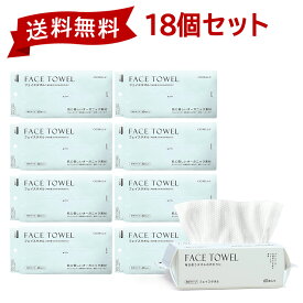 フェイスタオル クレンジングタオル 60枚×18袋 セット 1080枚 フェイシャルタオル フェイスタオル タオル 洗顔タオル 厚手 使い捨てタオル コンパクト 敏感肌 洗顔 化粧 メイク落とし メイクオフ 手拭き おしり拭き 送料無料 cicibella 夏