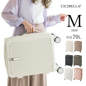 cicibella スーツケース機内持ち込み キャリーケース USBポート付き キャリーケース キャリーバッグ 3〜7泊 大容量 多収納ポケット トランク 軽量 TSAロック 修学 海外 国内旅行 旅行