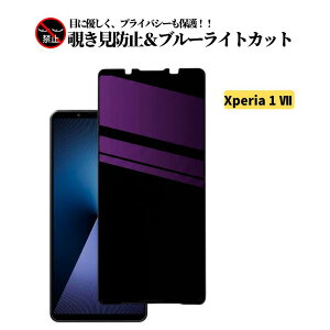 Xperia 1 VII �`�����h�~ �u���[���C�g�J�b�g �K���X�t�B���� �ی�t�B���� �����K���X �t�B���� Xperia 1VII SO-51F SOG15 XQ-FS44