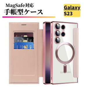 Galaxy S23 �P�[�X MagSafe�Ή� �蒠�^ ���U�[ �J�����ی� �J�[�h�P�[�X �S�ʕی� �y�� �J�[�h���[ �ϏՌ� �X�}�z�P�[�X �J�o�[ �M�����N�V�[ GalaxyS23 SC-51D SCG19 SM-S911C �s���N