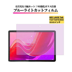 NEC LAVIE Tab T10 T1075/EAS 10.61�C���` �u���[���C�g�J�b�g �K���X�t�B���� �����K���X �t�B���� �ی�t�B���� �S�ʕی� ������ �d�x 9H ��U�h�~ �w��h�~ PC-T1075EAS