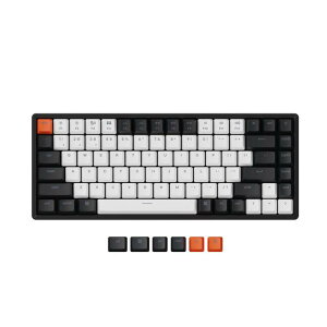 �y�zKeychron K2 �o�[�W����2 75%���C�A�E�g 84�L�[ �z�b�g�X���b�v�Ή� Bluetooth/USB �L�� ���J�j�J���L�[�{�[�h PBT�L�[�L���b�v �A���~�t���[�� Mac  Windows�Ή� Gateron G Pro �o�i