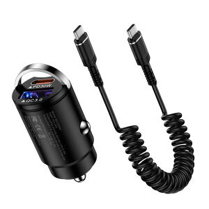 Hootek �J�[�`���[�W���[ �V�K�[�\�P�b�g USB-C �}���[�d�� Type-C 2�|�[�g 30W PDQC3.0�Ή�/USB-CUSB-A/�����^ �� �[�d�� �^�C�vC �ԍڏ[�d�� �V�K���b�g�[�d�� 12V/24V�ԑΉ� iPh