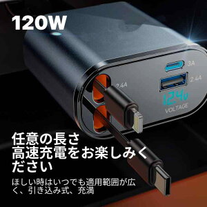 ԍڏ[dy4in1莮z}[d LkP[u USB-C/USB-AΉ iPhone/AndroidΉ 12-24V LEDd\t VK[\Pbg`[W[