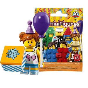 ���S(LEGO) �~�j�t�B�M���A�V���[�Y 18 �o�[�X�f�[�p�[�e�B�[�K�[���y���J���z�b LEGO Collectable Minifigures Series 18 Birthday Party Girl �y71021-6�z