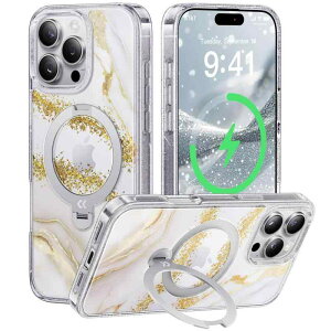 yʂ㎿E_360°]zCASEKOO iPhone pP[X NA ČRMILKi tBbg MagSafeΉ CX[d c px  ϏՌ ϋv bvz[t  