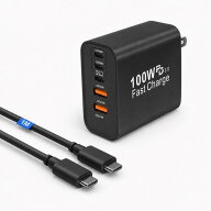 タイプc 充電器 USB Type-C 急速充電器 ノートPC ノートパソコン 用合計 PD100W ラップトップ 5 台同時充…