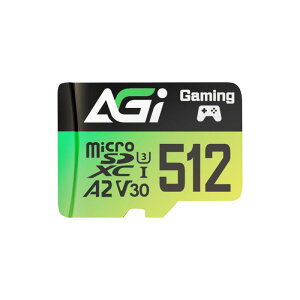 AGI 512GB MicroSD ���� �������J�[�h A2 U3 V30 4K C10(�ǂݍ��݁E�������ݑ��x170/160MBs) TF138 �}�C�N��sd�J�[�h