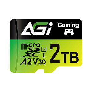 AGI 2TB �}�C�N��sd�J�[�h Switch����m�F�� Full HD  4K A2 (�ǂݏo�����x�ő�170MB/s�A�������ݑ��x�ő�160MB/s) �A�_�v�^�t�� U3 V30 UHS-I TF138 microSD�J�[�h