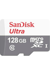 SanDisk Ultra 128GB 100MB/s UHS-I Class 10 microSDXC Card SDSQUNR-128G-GN3MN �C�O�p�b�P�[�W�i