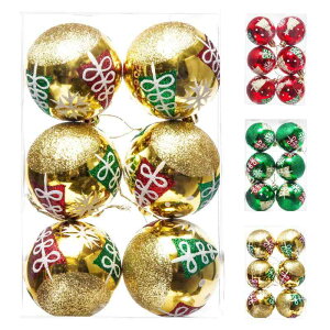 ` 6 NX}X I[ig {[, Roomtip NX}X I[ig k Uh~ - C^AŃfUC Christmas Balls for Xmas Trees - iX X܃fR[V VN ƒp 