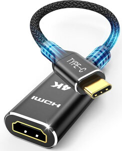 Highwings USB C - HDMI �ϊ��A�_�v�^ 4K@60Hz Type-C �ϊ��A�_�v�^ �^�C�vC �ϊ��R�l�N�^�[ [Thunderbolt 3 / 4] �X�}�z �ϊ��P�[�u��