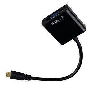 Mini HDMI To VGA ϊ A_v^AMini HDMI-VGA ϊ P[u D-SUB 15sMini HDMI IX to VGA X 1080P vWFN^[ PC HDTV p Mini HDMI - VGA ϊ A_v^