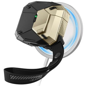 i-Blason Apple Airpods 4 �P�[�X�J�o�[ MagSafe [�}�O�l�b�g���������b�N] [MagSafe ���C�����X�[�d] Airpods ��4����p �X�g���b�v�t���~���^���[�ی�P�[�X �}�g���b�N�X�V���[�Y (�u���b�N)