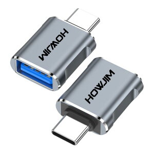 HOWJIM USB C - USB�ϊ��A�_�v�^�AOTG�t�[�d10Gbps�����f�[�^�]���AUSB3.2���X-USB C�I�X�ϊ��A�_�v�^�A�A���~�P�[�X�APhone 15/16�AM-acBook�AG-oogle�APad�AS-witch�AX-iaomi�AL-e
