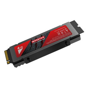 Monster Storage NVMe SSD PCIe Gen 4×4 PS5�m�F�ς� M.2 Type 2280 ���� SSD 3D TLC ���[�J�[