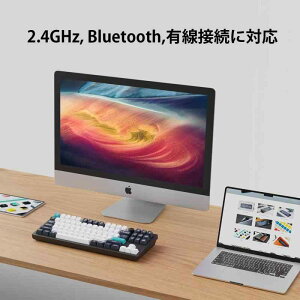 Keychron Q3 Max QMK/VIA���C�����X�E�J�X�^�����J�j�J���L�[�{�[�h�A2.4 GHz/Bluetooth 5.1/�L���ڑ��AJIS���C�A�E�g�ARGB���C�g�A�z�b�g�X���b�v�Ή�Gateron Jupiter���J�j�J���X�C�b�`/�t���A