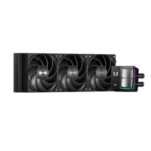 PCCOOLER CPS DS360 AIO �t��CPU�N�[���[ 360mm���W�G�[�^�[ LCD���j�^�[�t�� �É��t�@��3�� ARGB���C�e�B���O�Ή� Intel LGA 1700/1851/20XX  AMD AM4/AM5�Ή�