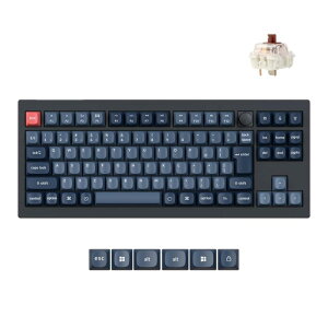 �y�zKeychron V3 Max TKL ���C�����X���J�j�J���L�[�{�[�h ���{��JIS���Ȉ󎚂Ȃ��AQMK/VIA�Ή��ERGB�o�b�N���C�g�EBluetooth/2.4GHz/�L���ڑ��E87�L�[�E�z�b�g�X���b�v�Ή��EGateron���EMac/Windo