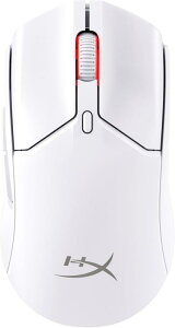 HyperX ���C�����X �Q�[�~���O�}�E�X Pulsefire Haste 2�~�j PC���� ���^�y�� 59g �f���A�����C�����X�Ή� (Bluetooth / 2.4GHz) ���� �[�d�� �����ԋ쓮�o�b�e���[ �z���C�g 7D389AA [���s�A���i]