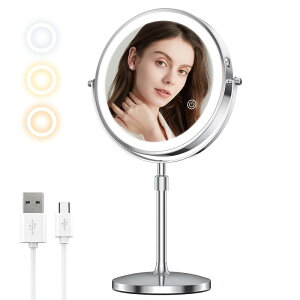 MILPROX ���ϋ� ���C�g�t�� ���D�~���[ ���~���[ �������� 1�{10�{�g�勾 USB�[�d�� 1500mAh��e�� ���g���R�F���� ���邳����