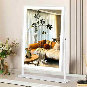 Hansong ���D�~���[ �� ��� �n���E�b�h�~���[ ���C�g�t�� ���ϋ� �O�F�Ɩ����[�h ���i�K���� 10�{�g�勾�t�� 360�x��] LED �~���[ ���d�� 25x30cm