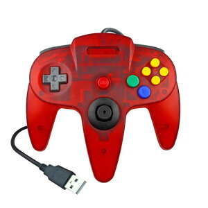 SRPJ USB�R���g���[���[ N64�X�^�C�� �L��USB�Q�[���p�b�h �W���C�p�b�h�R���g���[���[ ���g���Q�[�� �N���V�b�N for Windows Mac Raspberry Pi