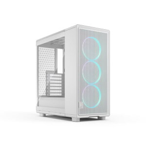 Fractal Design Epoch Solid Black White TG RGB Clear tint �~�h���^���[�^PC�P�[�X �����K���X�p�l�� RGB�t�@�� �u���b�N �z���C�g