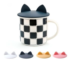 猫耳 マグカップ 可愛い カバー ねこみみの蓋 4色 4個 セット キッチン コップ カップ シリコン アニマル 蓋 キッチン用品 耐熱 漏れ防止 気密シール 食品グレード（グレー ピンク ホワイト