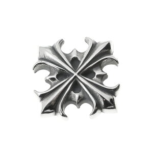 シルバー925 コンチョ クロス プラス 直径 約21mm 銀92.5% レザークラフト 財布 ケース カスタムパーツ バッグ DIY パーツ 手芸 革財布 CROSS PLUS