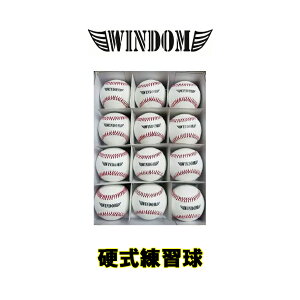 硬式練習球　格安　10ダース　名入れサービス　硬式ボール　WINDOM　硬式野球　高校野球　大学野球　独立リーグ