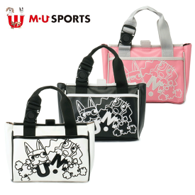 MU SPORTS　MU スポーツ キャラクター 単色プリント ポーチ ゴルフバッグ カートバッグ カートポーチ 703J1016 【バッグ】【M・U SPORTS】【MUスポーツ】【エムユー】