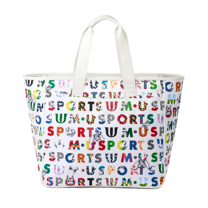 楽天市場】MU SPORTS MU スポーツ カラフルロゴ プリント 総柄