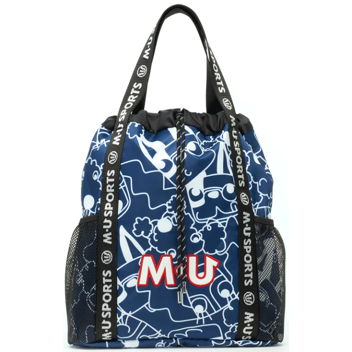 初回限定】 MU SPORTS シュシュワッペンモチーフ折り畳み収納バッグ