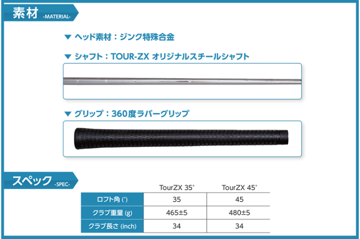 楽天市場】TOUR-ZX CHIPPER TZX-01 ツアー ZX チッパー 選べる2種類の