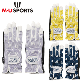 【ポイント10倍！】【クーポンあり】 MU SPORTS　MUスポーツ レディース 両手グローブ 703Q1804 【ゴルフグローブ】【両手用グローブ】